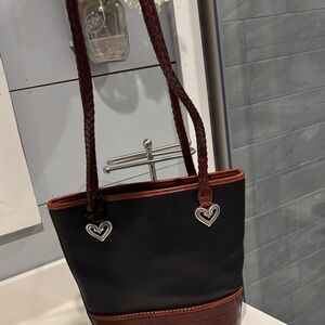 Brighton Elegant Black and Brown Tote Bag